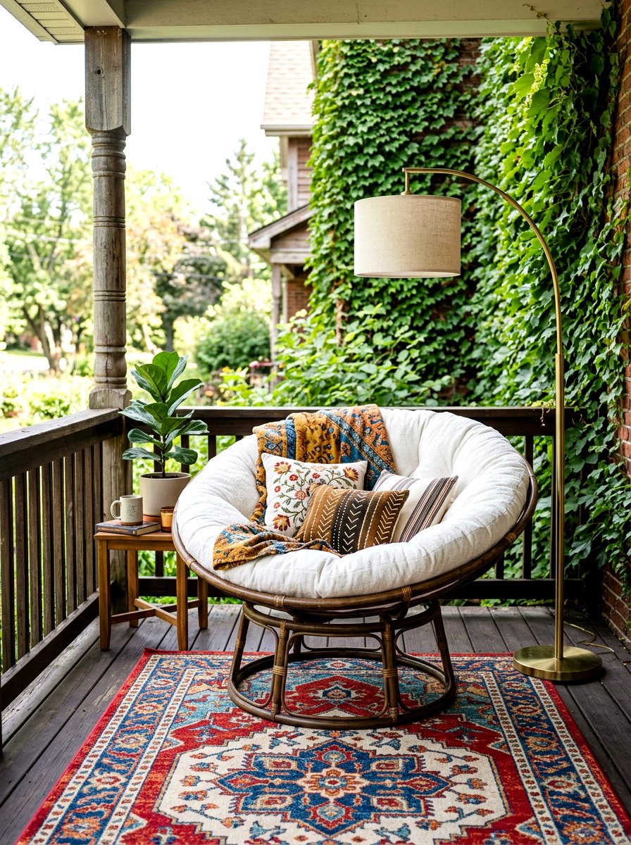 Papasan Chair - 30 porch furniture ideas