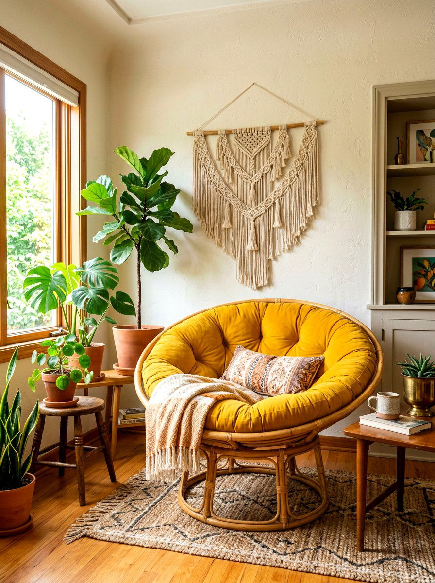 Papasan Chair - 30 sunroom seating ideas