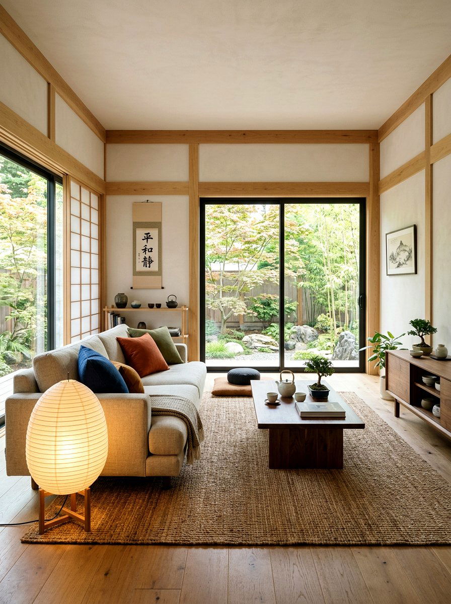 Paper Lantern Floor Lamp - 30 no overhead light apartment ideas