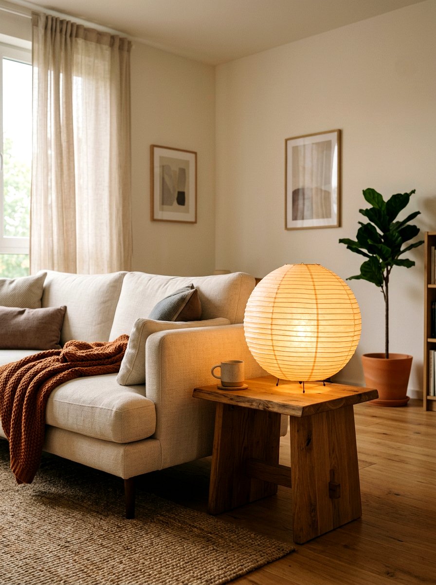 Paper Lantern Lamp - 30 warm minimalist home ideas