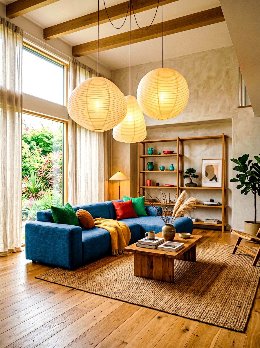 Paper Lantern Lighting - 30 Japandi decor ideas