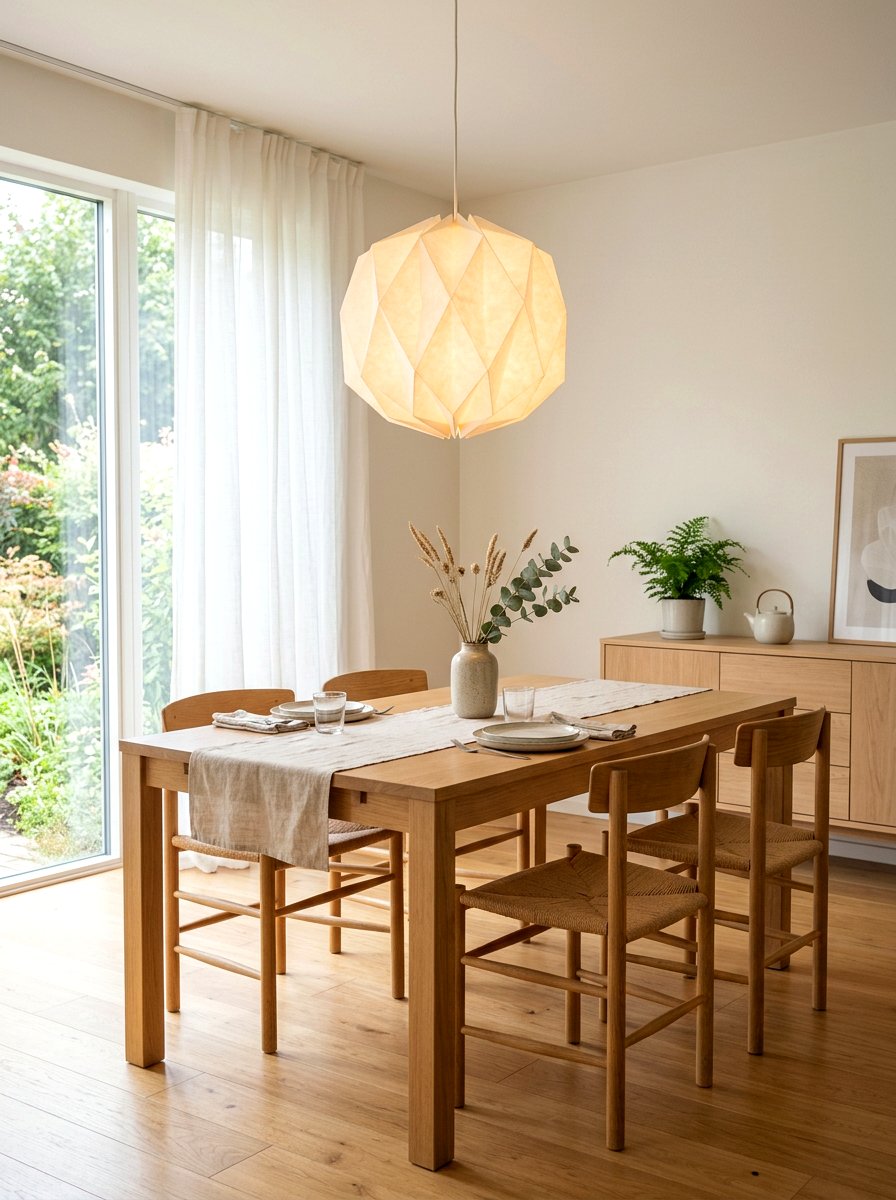 Paper Origami Light - 30 dining room lighting ideas