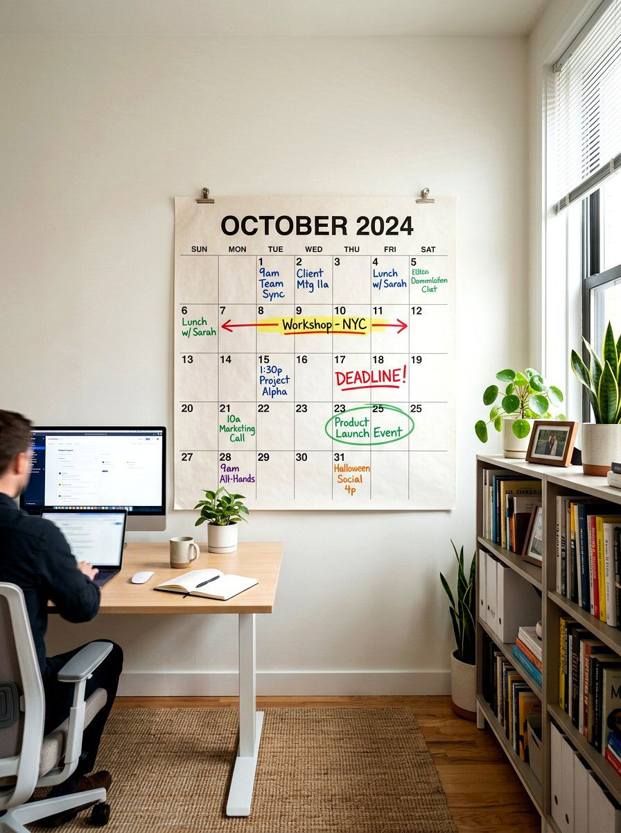 Paper Wall Calendar - 30 friction maxxing office ideas