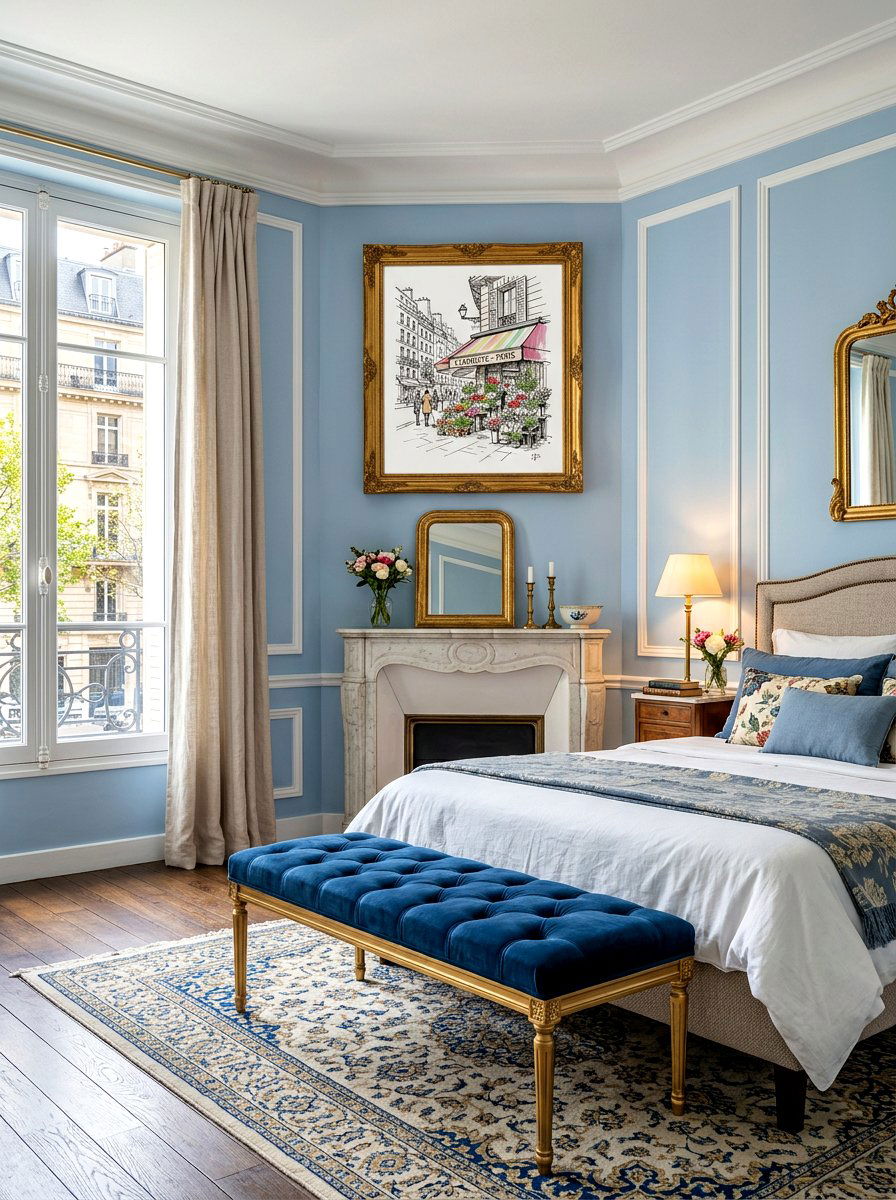 Paris Flower Art - 30 flower market bedroom ideas