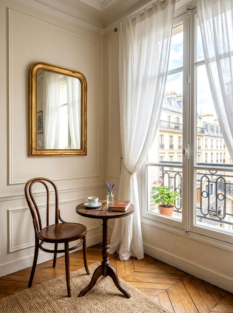 Paris Style Nook - 30 bistro dining room ideas