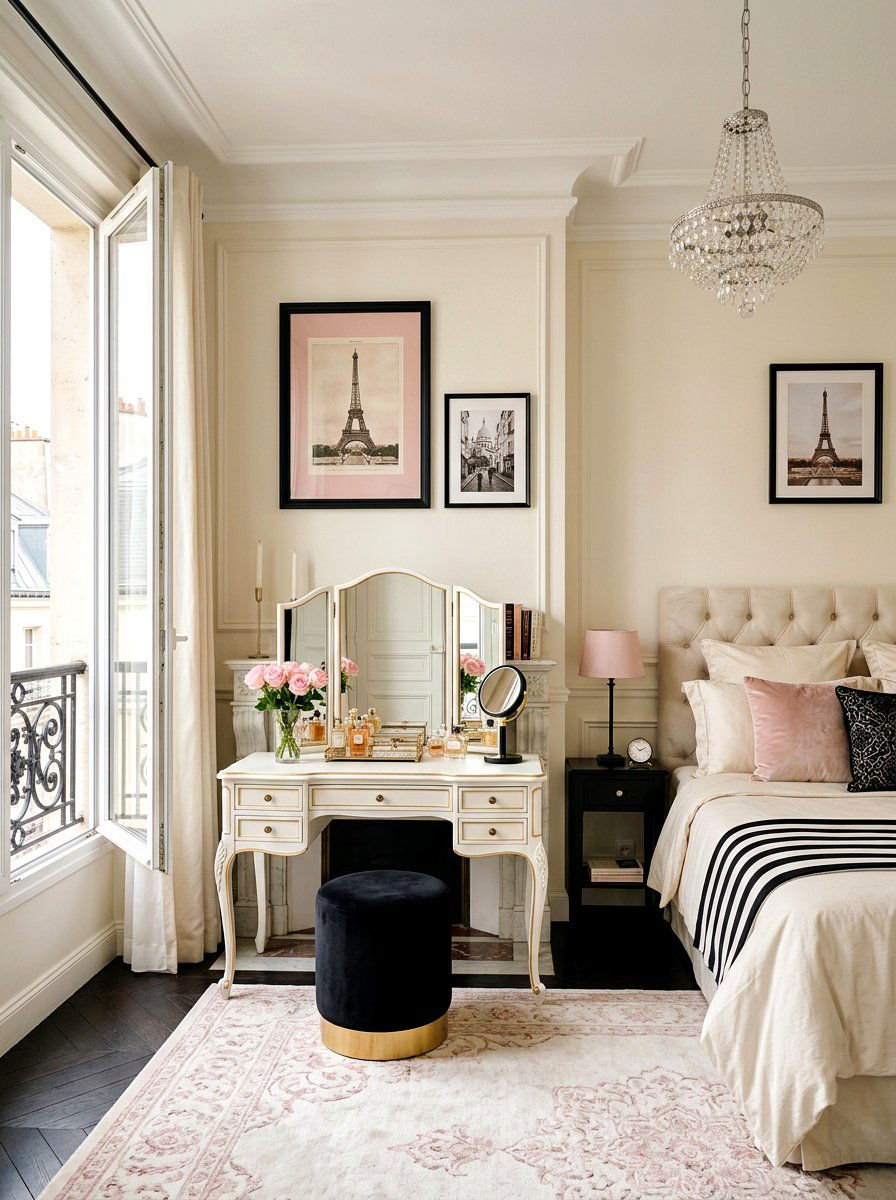 Paris Themed Bedroom - 30 dreamy girly bedroom ideas