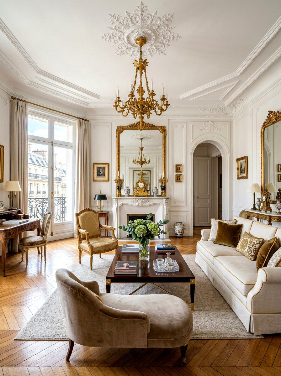 Parisian Apartment Living Room - 30 luxury living room ideas