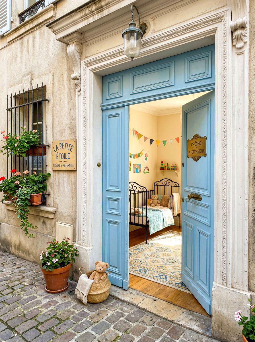 Parisian Apartment Style Nursery Entry - 30 French nursery decor ideas