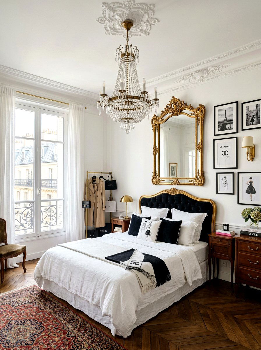 Parisian Chic Bedroom - 30 tween aesthetic bedroom ideas