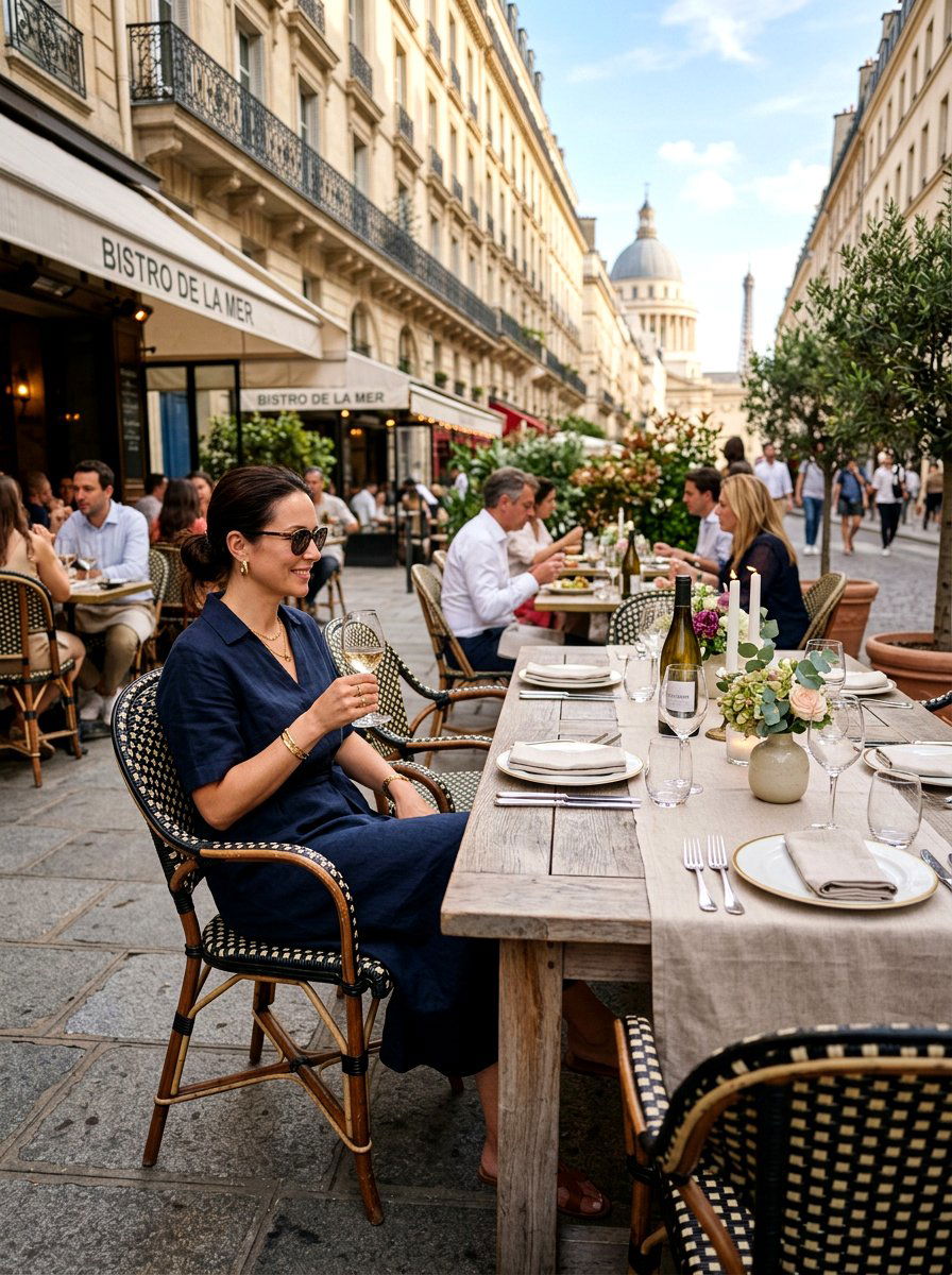 Parisian bistro chair with arms - 30 bistro chair patio ideas