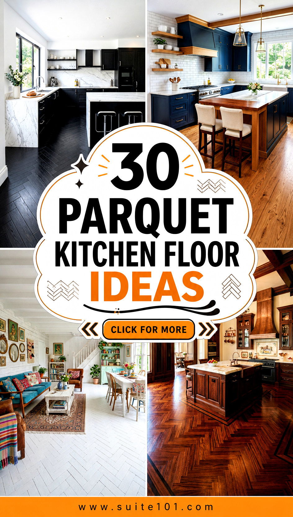 Parquet Kitchen Floor Ideas 30 Elegant Patterns for Style - Parquet Kitchen Floor Ideas: 30 Elegant Patterns for Style