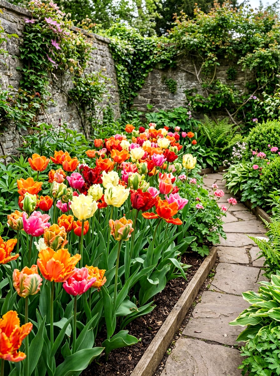 Parrot Tulip Collection - 30 tulip garden ideas