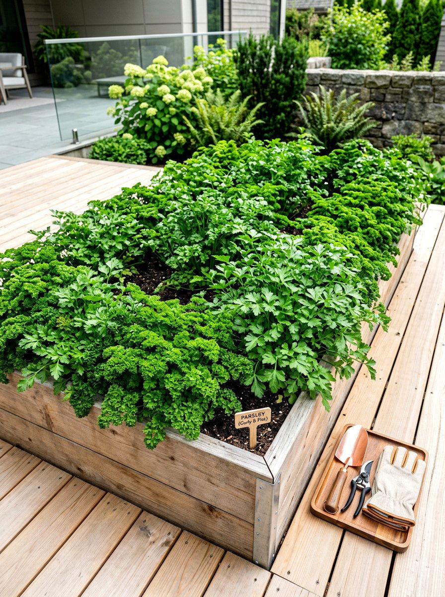 Parsley Herb Border - 30 butterfly host plant garden ideas