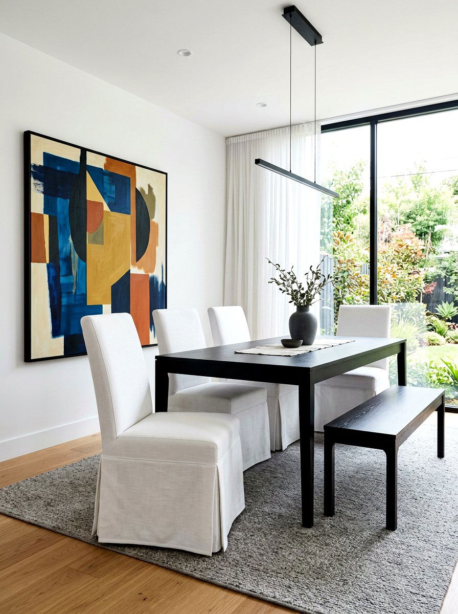 Parson chair - 30 skirted chair ideas