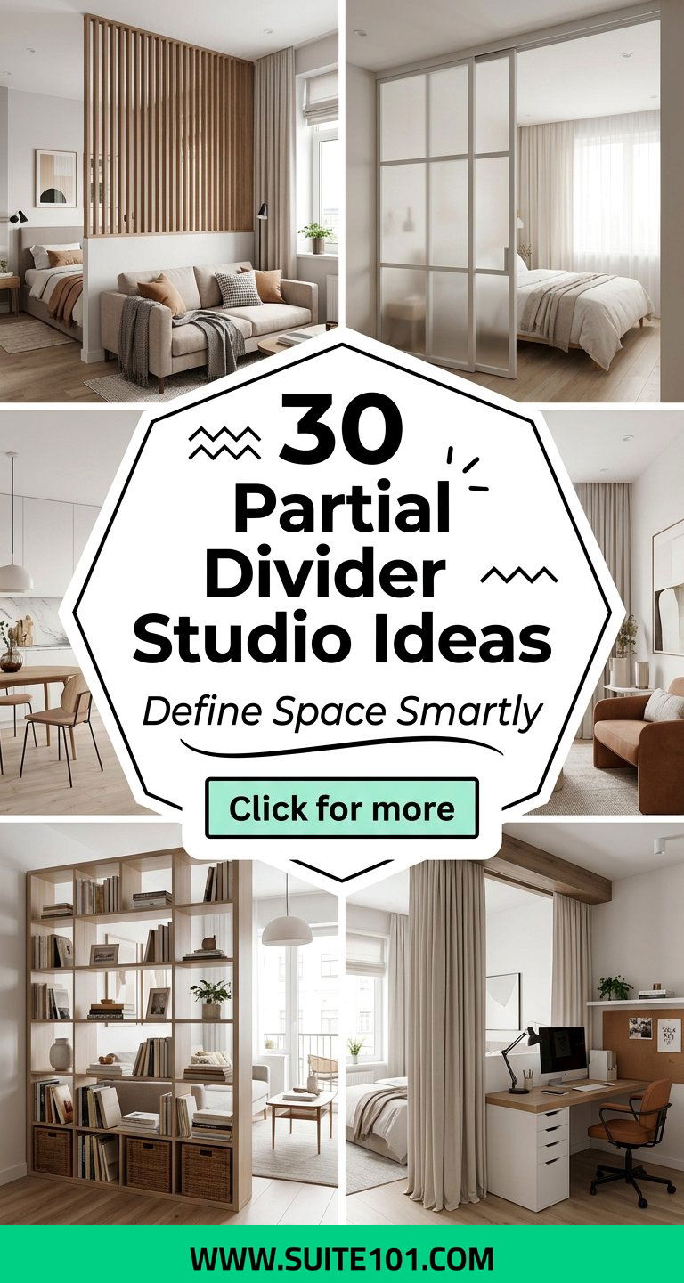 Partial Divider Studio Ideas 30 Smart Ways to Define Space - Partial Divider Studio Ideas: 30 Smart Ways to Define Space