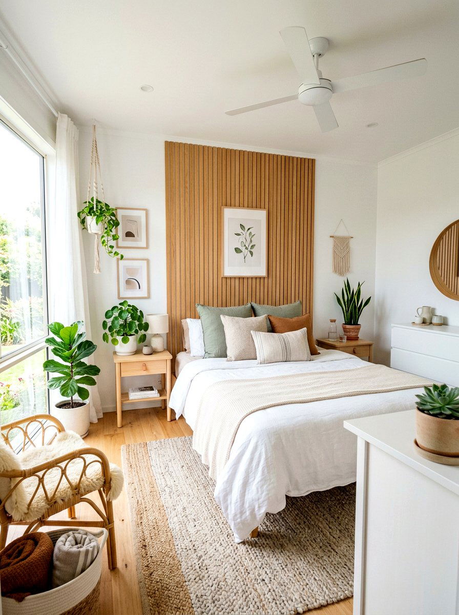 Partial Slat Wall Headboard - 30 slat wall headboard ideas
