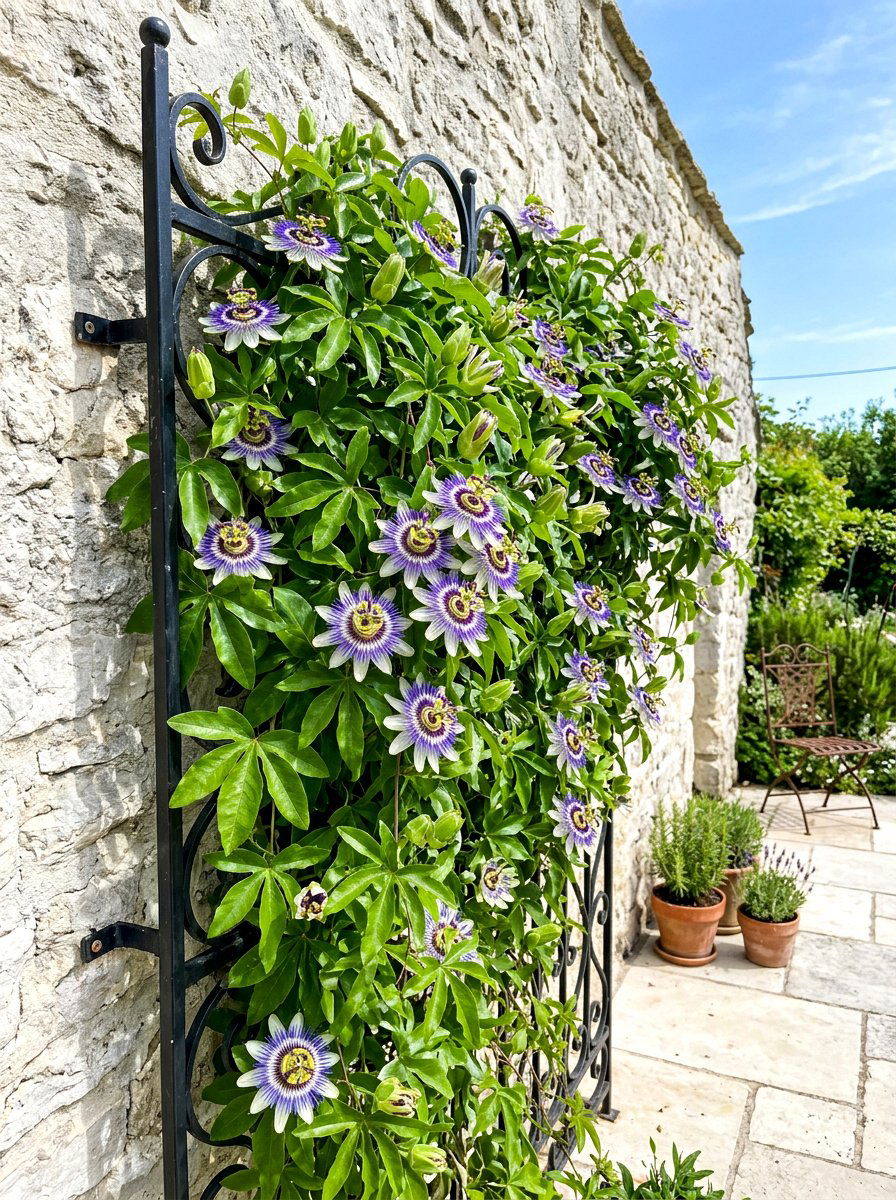 Passion Flower Trellis - 30 butterfly host plant garden ideas