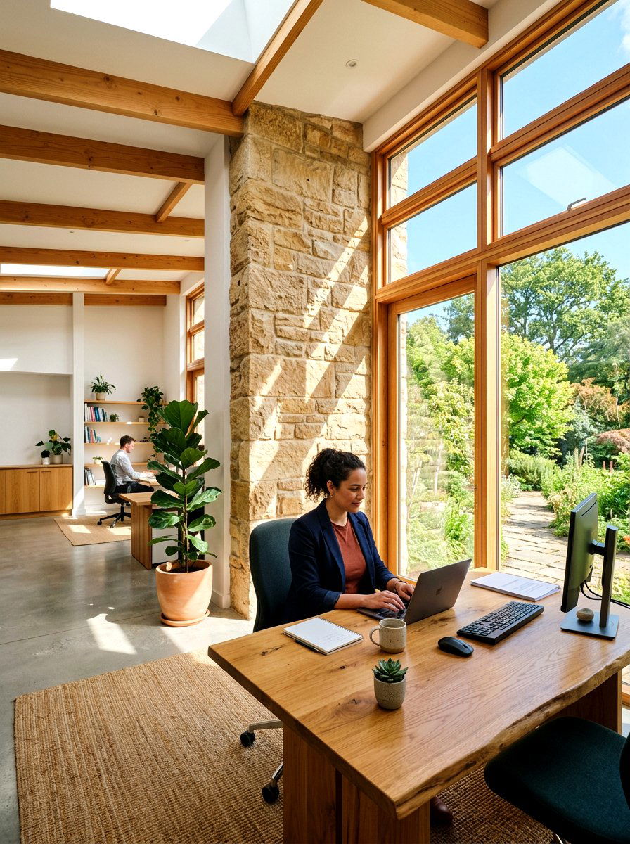 Passive Solar Office Design - 30 energy efficient home office ideas