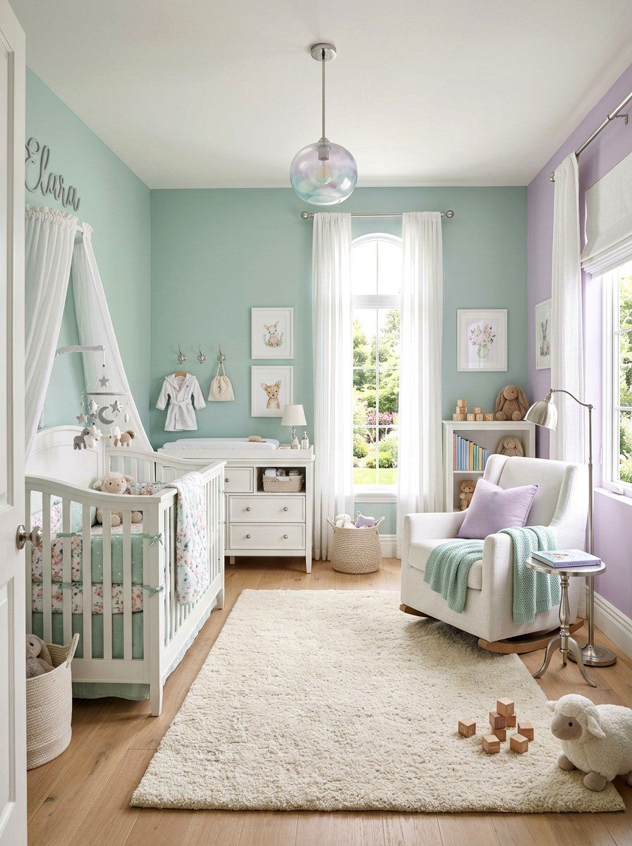 Pastel Baby Nursery - 30 luxe baby room ideas