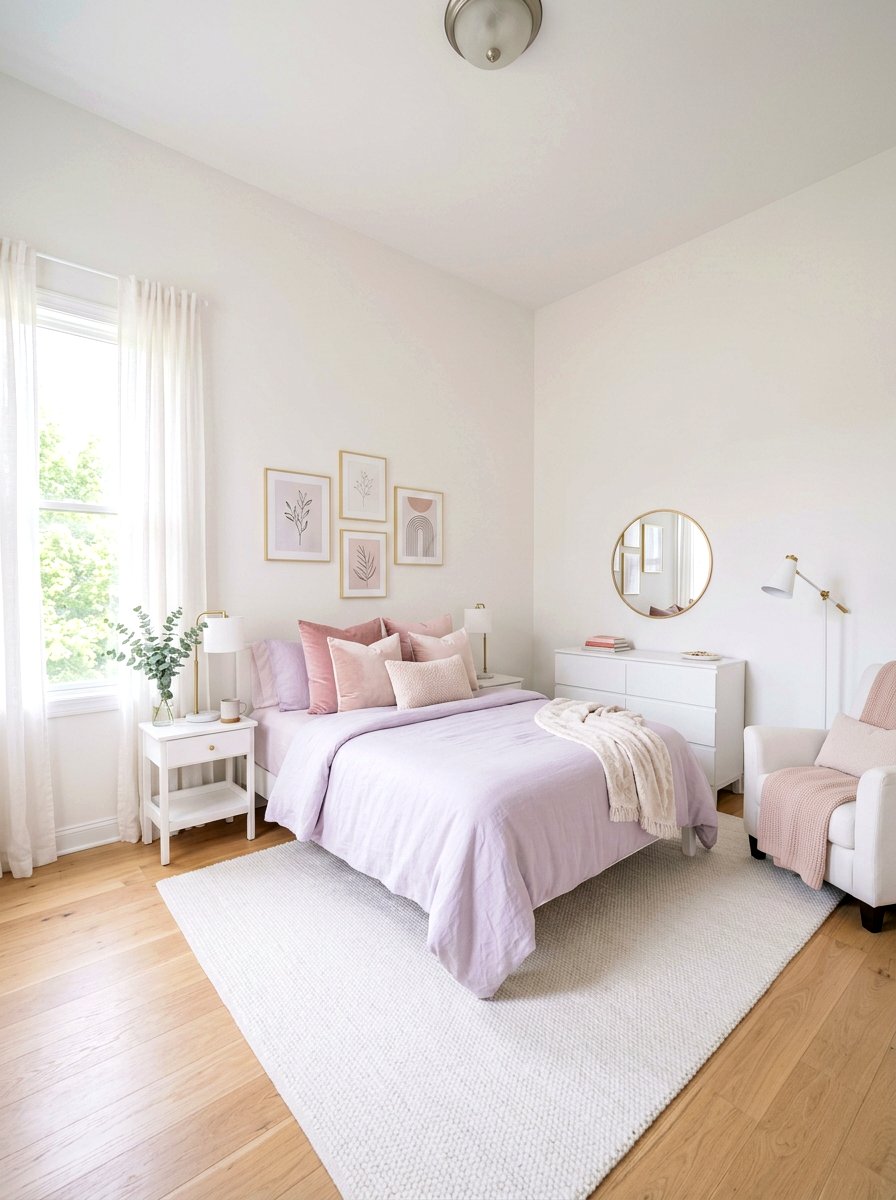Pastel Bedroom - 30 college apartment ideas