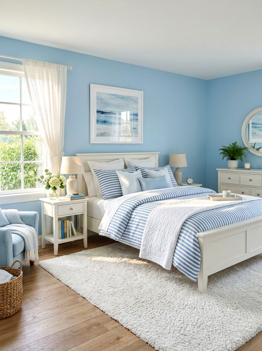 Pastel Blue Bedroom - 30 grandmother bedroom ideas
