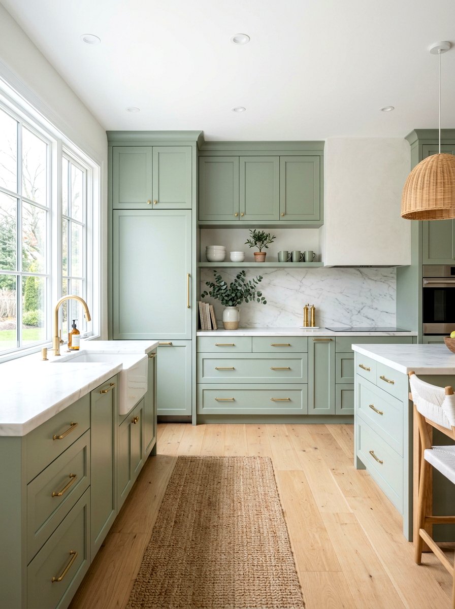 Pastel Color Palette Cabinets - 30 tomato girl summer kitchen ideas
