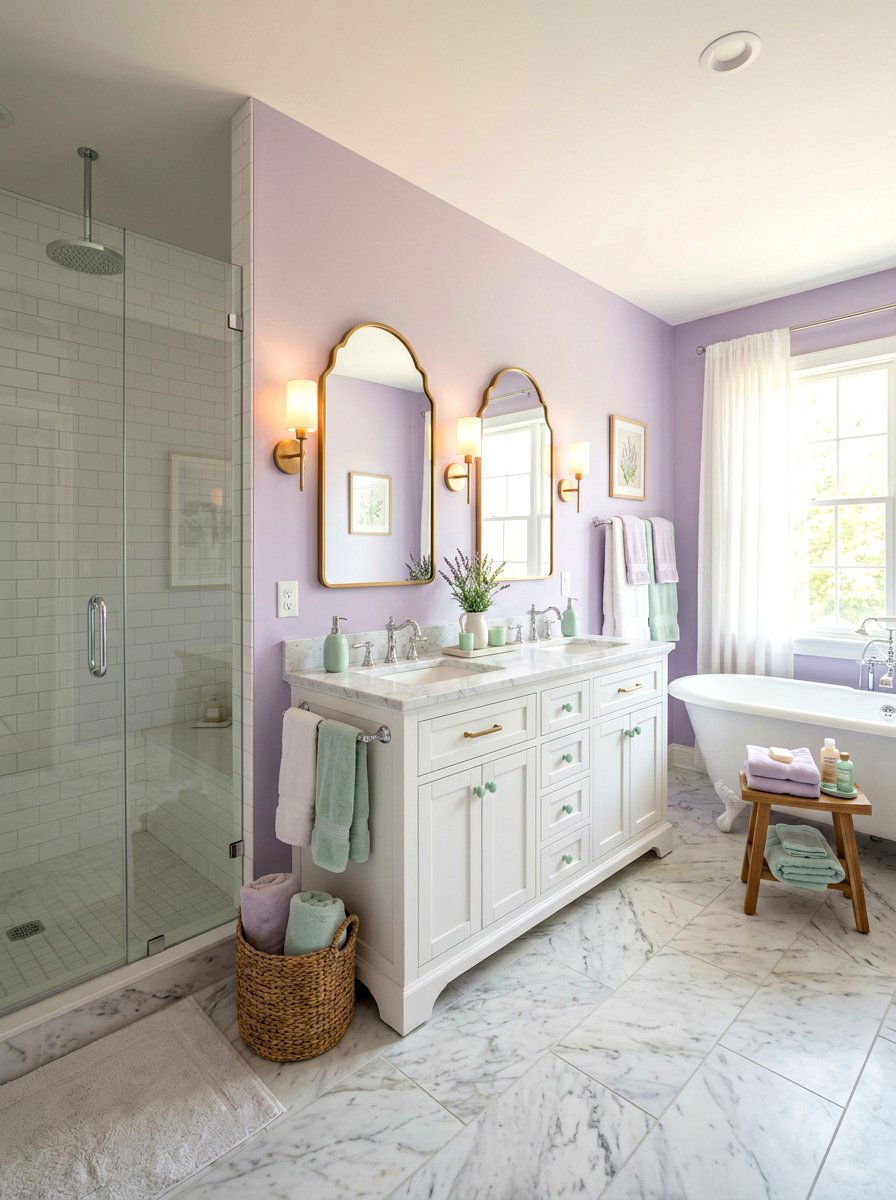 Pastel Color Scheme - 30 kids bathroom decor ideas
