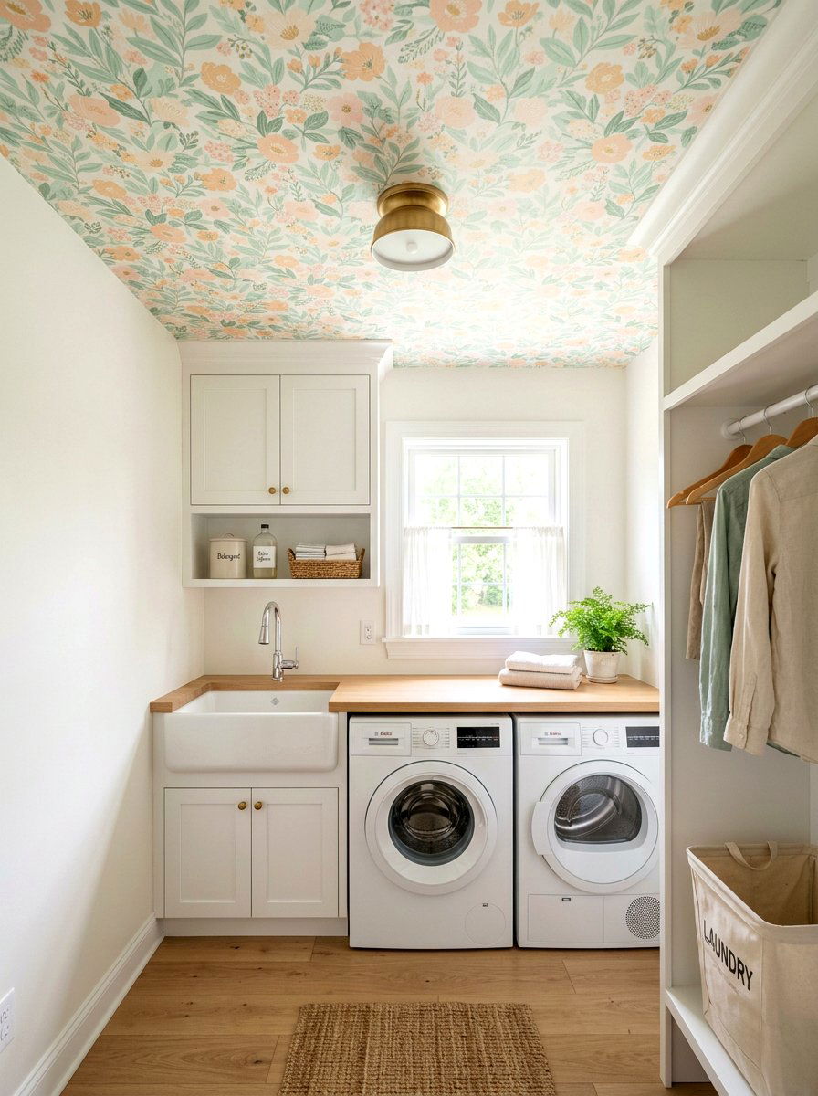 Pastel Floral Ceiling - 30 vintage floral ceiling ideas