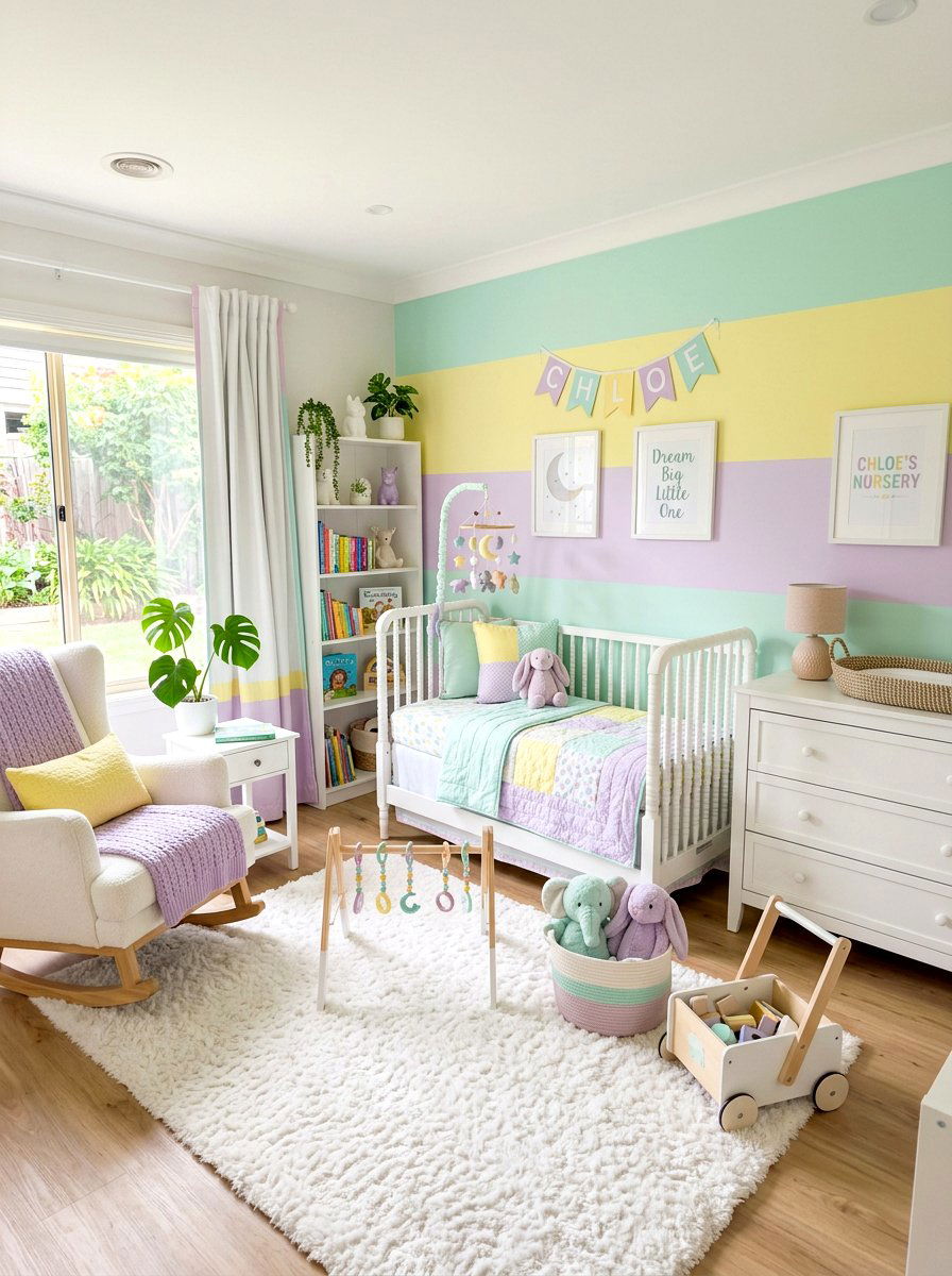 Pastel Girl Nursery - 30 girl nursery ideas