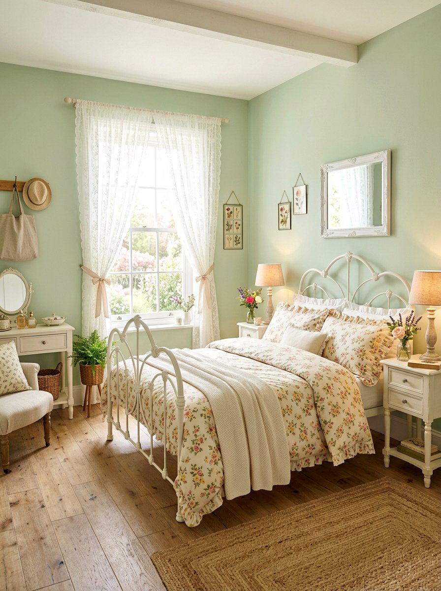 Pastel Green Bedroom - 30 green bedroom ideas