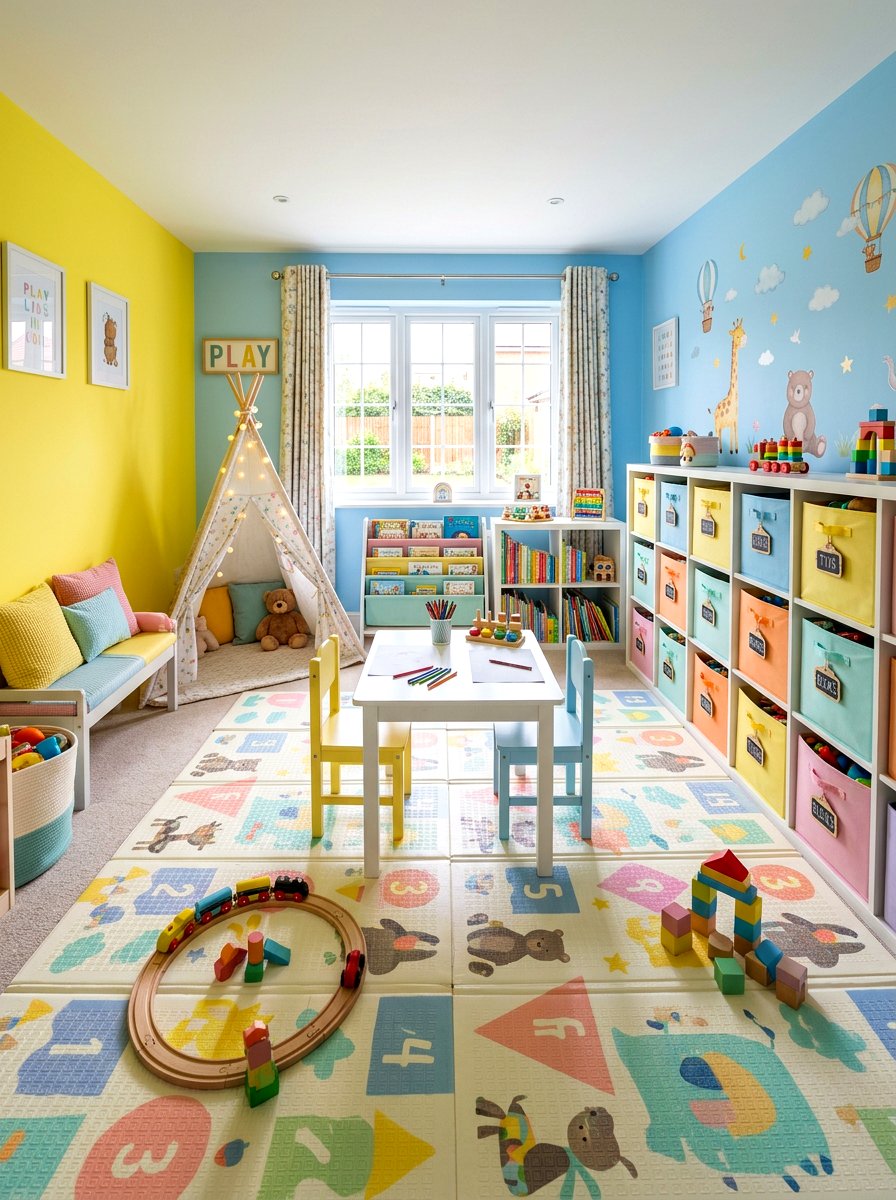 Pastel Kids Playroom - 30 pastel home decor ideas