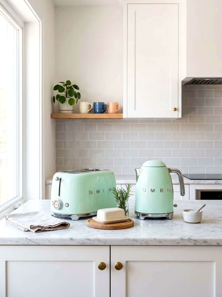 Pastel Kitchen Appliance - 30 spring kitchen decor ideas