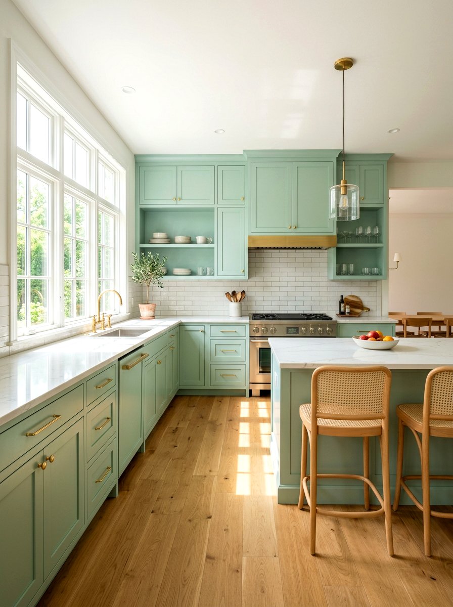 Pastel Kitchen Cabinet - 30 spring kitchen decor ideas