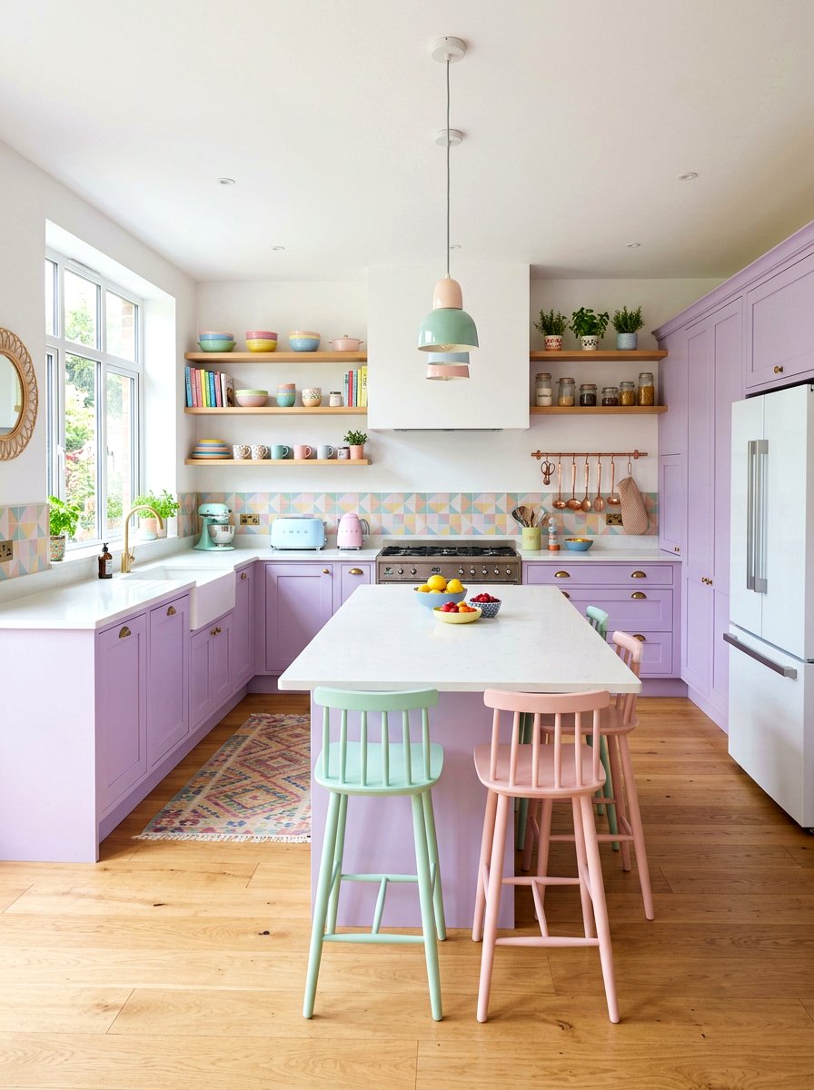 Pastel Kitchen Space - 30 kitchenette design ideas