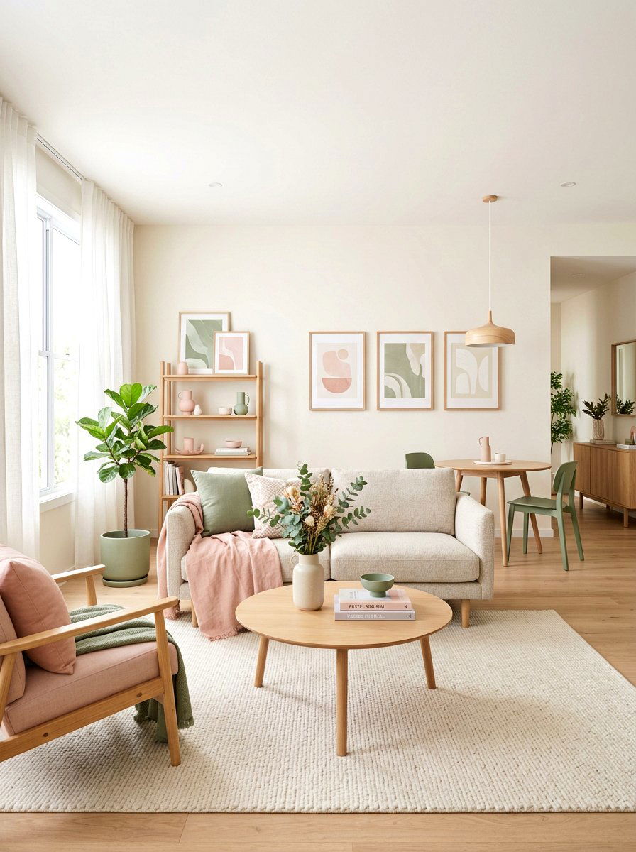 Pastel Minimalist Living Room - 30 minimalist living room decor ideas