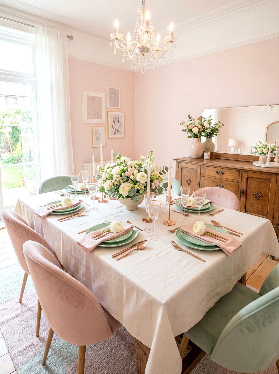 Pastel Palette - 30 formal table setting ideas