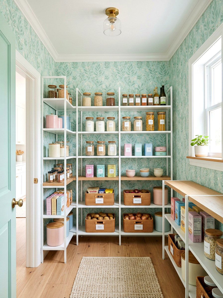 Pastel Pantry Wallpaper - 30 pantry wallpaper ideas