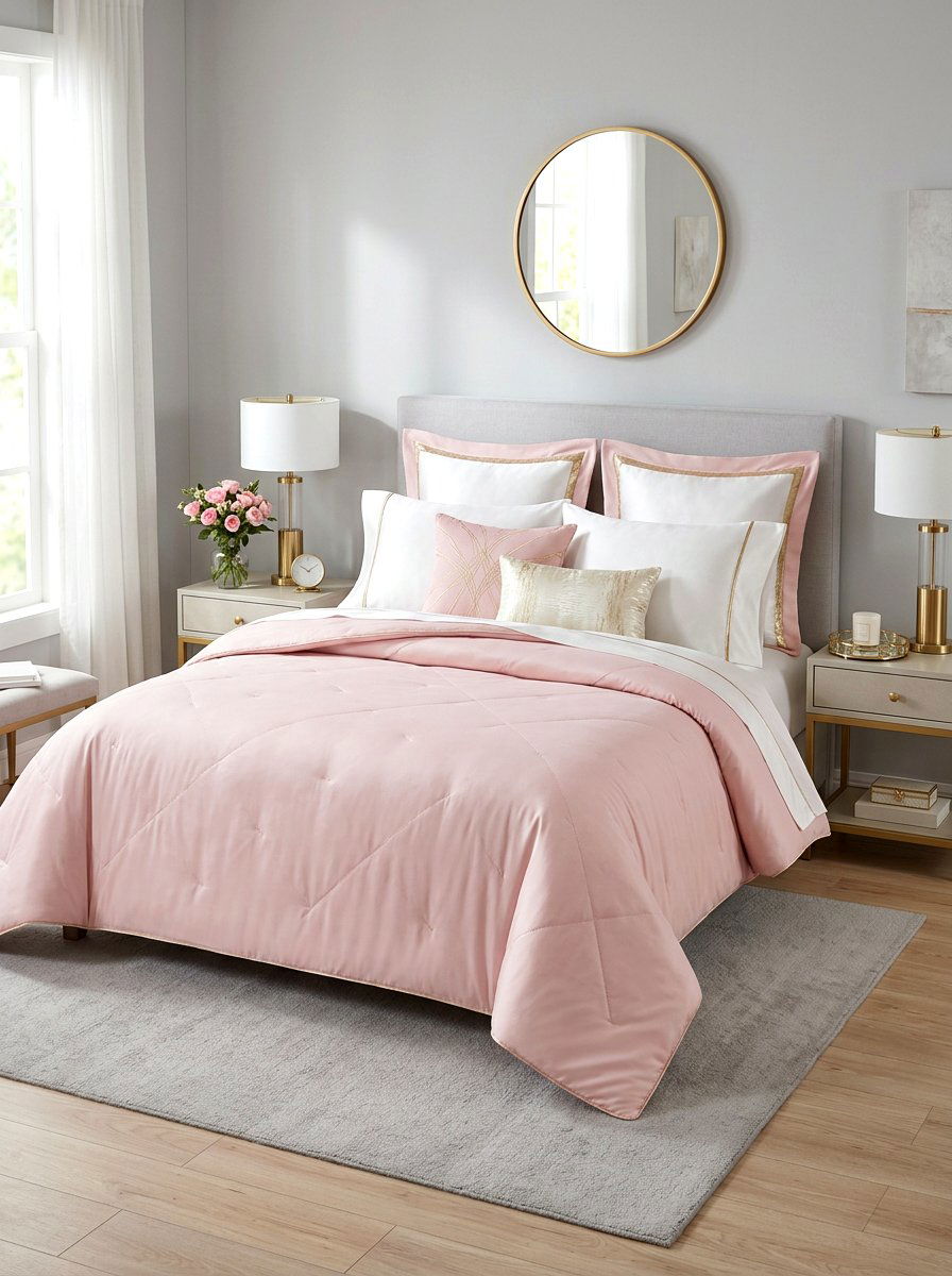 Pastel Pink Bedding - 30 guest room bedding ideas