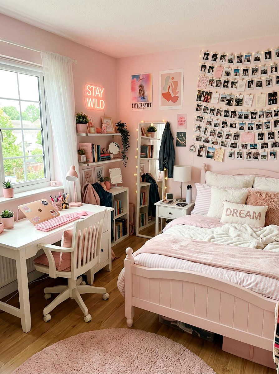 Pastel Pink Teen Bedroom - 30 pink bedroom ideas