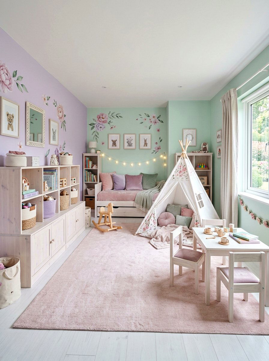 Pastel Playroom - 30 playroom ideas