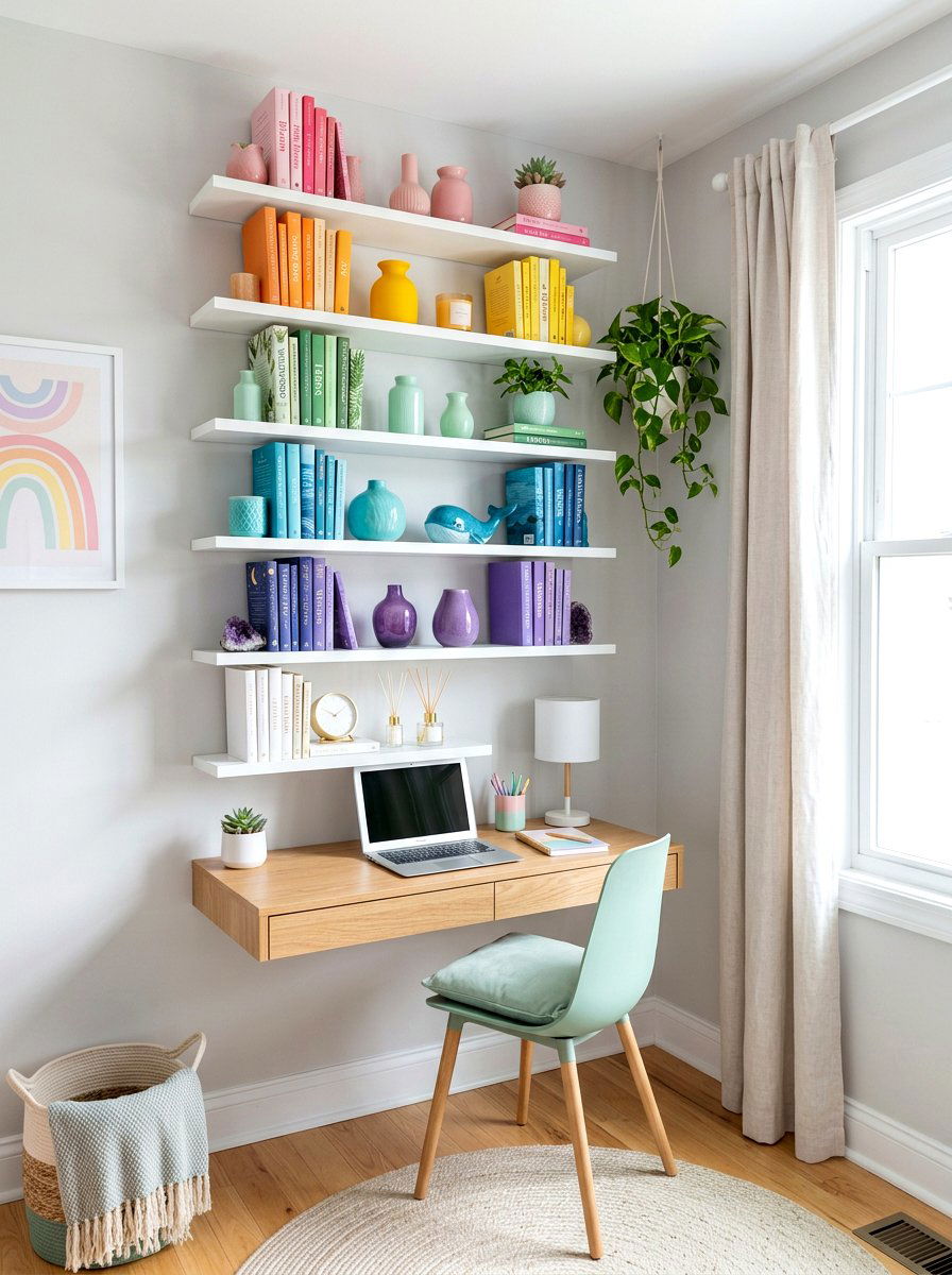 30 muted rainbow bedroom ideas for Calm, Cozy Color Combos