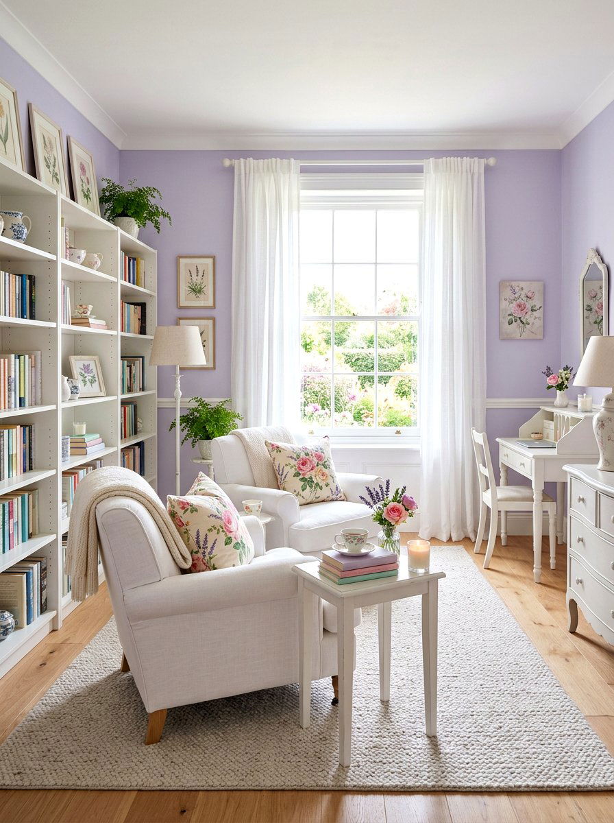 Pastel Reading Room - 30 reading room aesthetic ideas