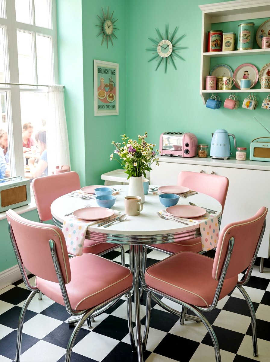 Pastel Retro Brunch - 30 at home cafe dining ideas