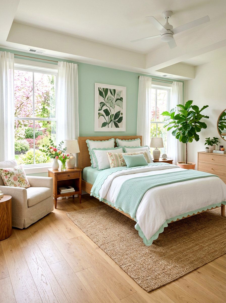 Pastel Scalloped Sheets - 30 scalloped bedding ideas