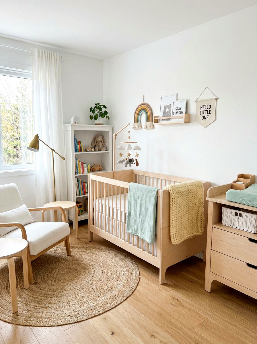 Pastel Scandi Nursery - 30 Scandinavian nursery ideas