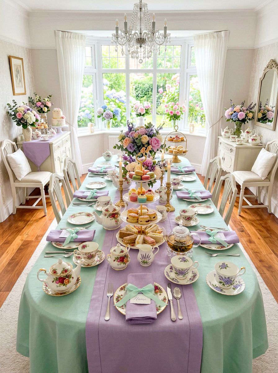 Pastel Tea Party - 30 brunch tablescape ideas