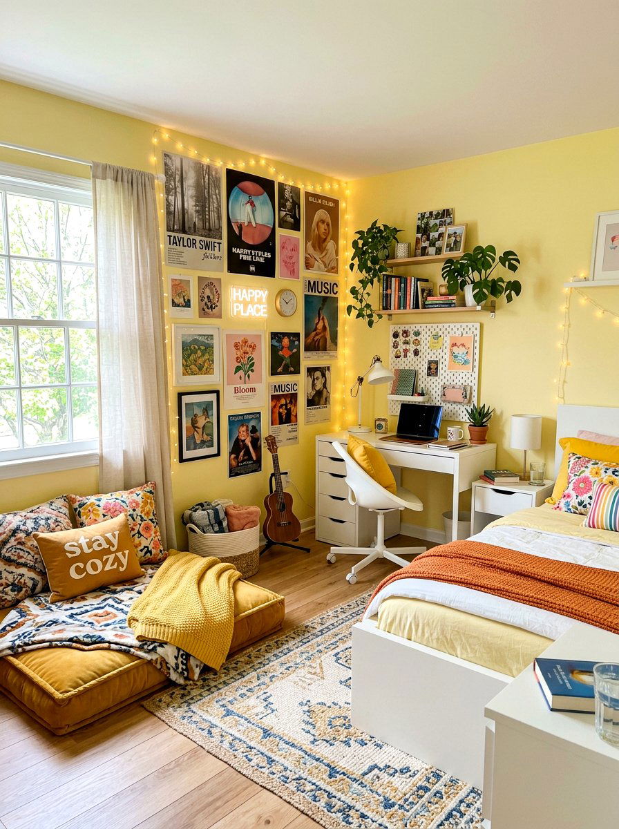 Pastel Yellow Teen Bedroom - 30 soft yellow bedroom ideas