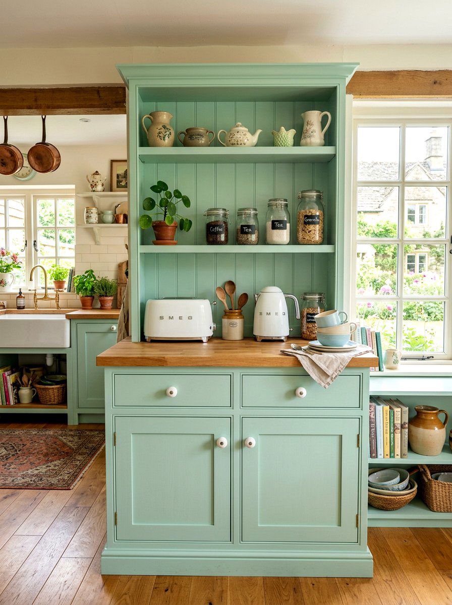 Pastel breakfast station cabinet - 30 breakfast station cabinet ideas