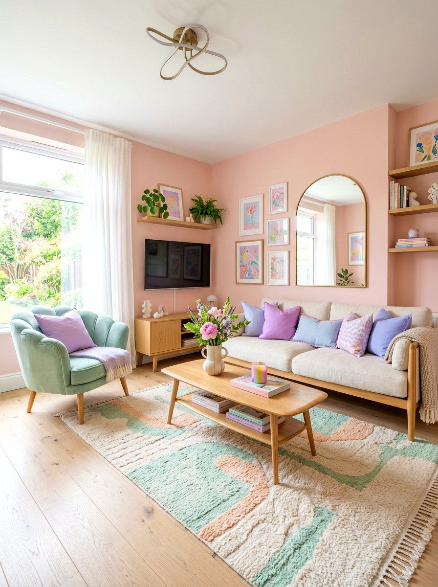 Pastel eclectic living room - 30 modern eclectic living room ideas