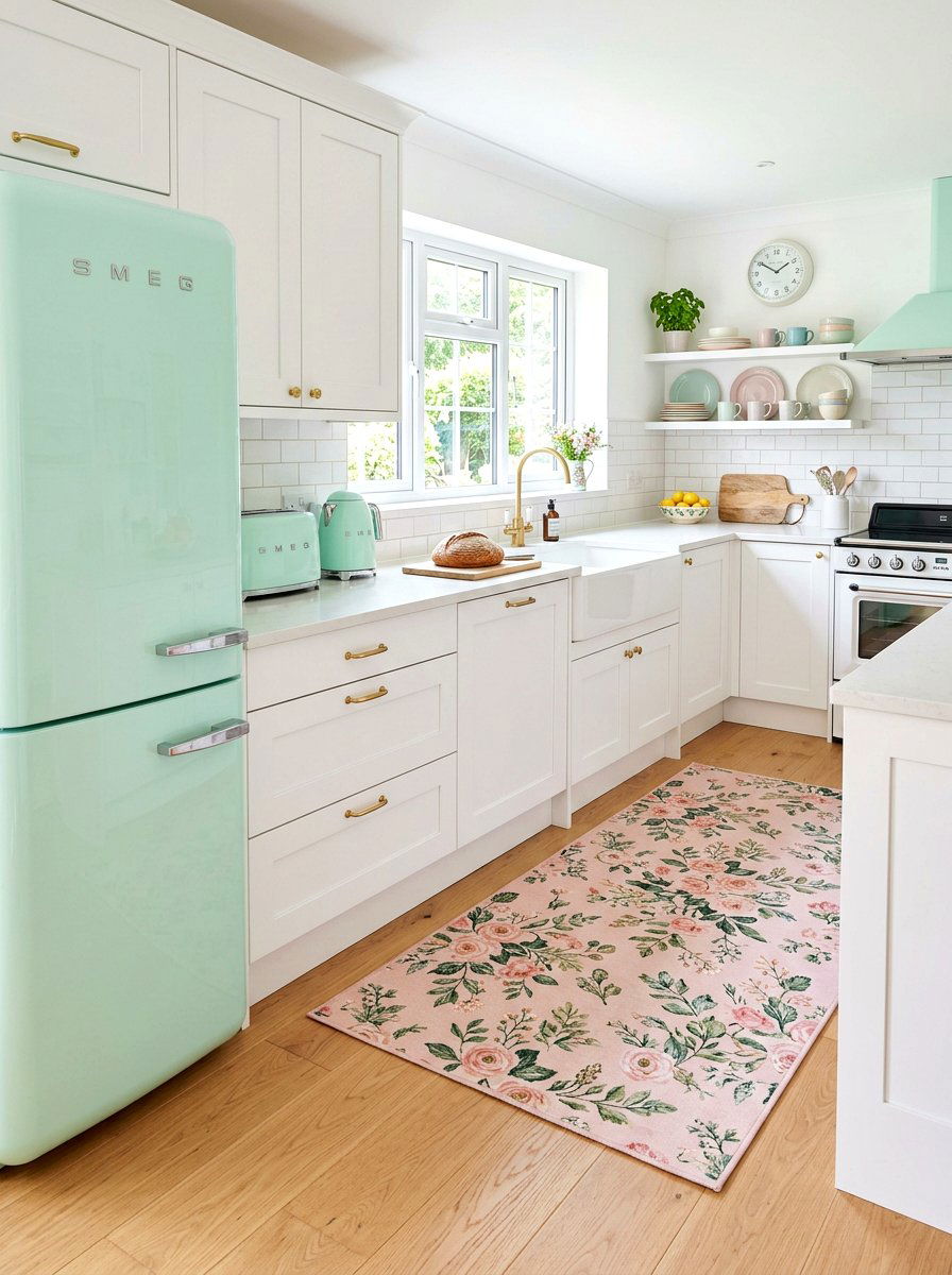 Pastel kitchen appliances - 30 cottagecore kitchen ideas